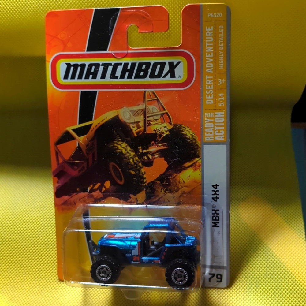 ➡Matchbox Desert Adventure Ready For Action MBX 4x4 Blue #79 Highly Detailed New